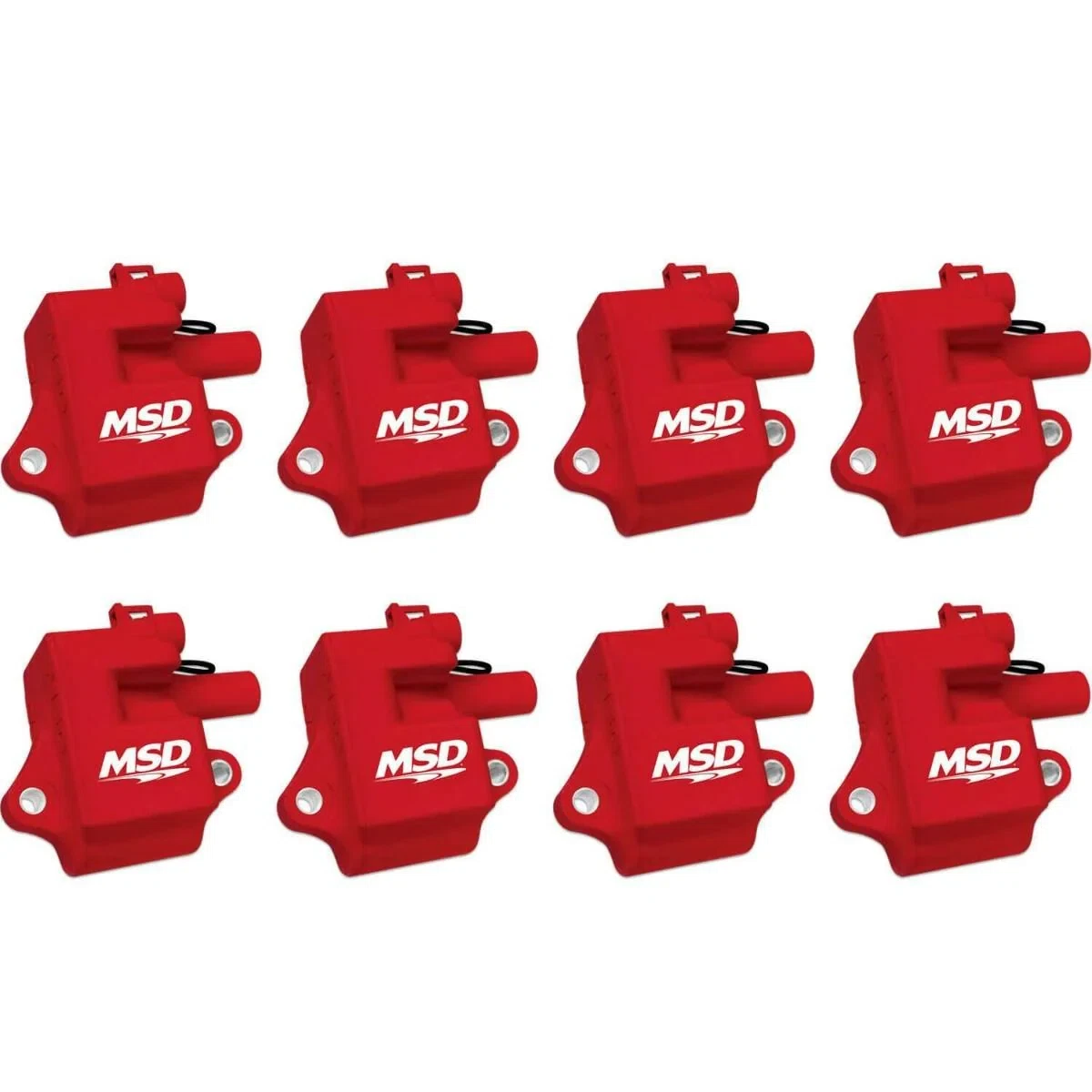 MSD Ignition Coils Pro Power Series 1997-2004 GM LS1_LS6 Engines Red 8Pack 82858